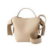 Mini Musubi Crossbody Taske - Beige Læder