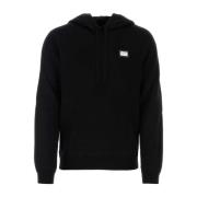 Sort uldblandet sweatshirt