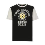 Sort Tiger Academi Print T-shirt