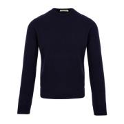 Blå Uld Crewneck Sweaters