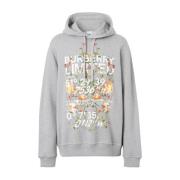 Grå Blomstret Logo Sweater