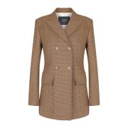 Klassisk Houndstooth Blazer