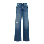 Wide Leg Destroyed Jeans