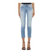 Rose Cropped Denim Jeans