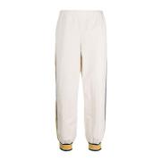 Stribet elastiske track pants