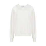 Sweatshirt med logo og organza detaljer