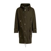 Army Green Fishtail Parka Coat