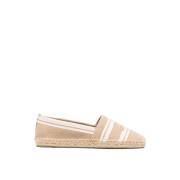 Jacquard Logo Espadriller i Cammello/Ash White