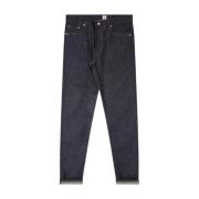 Mørk Indigo Slim Tapered Selvage Jeans