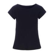 Globe Rib T-Shirt Top Sort