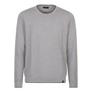 Grigio/Blu Royale Rund Hals Sweater