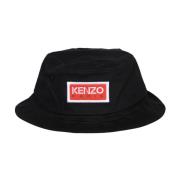 Stilfuld Bucket Hat med Logo Patch