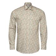 Slim Fit Ananas Print Skjorte