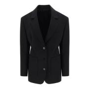 Stretch Uld Taljeret Blazer