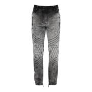 Motor Slim Fit Jeans med biker-inspireret design