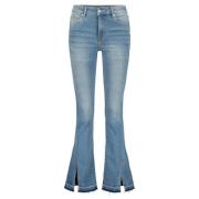 High Waist Bootcut Jeans med Split