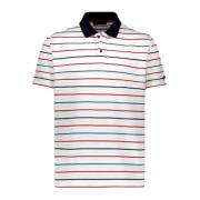 Bomuld Stribet Polo Shirt