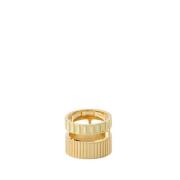 Elegant Vermeil Ring - Æggeskal