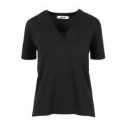 Sort Grifoni V-Hals T-Shirt