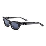 GOLDCUT Sunglasses - Black Swirl Rhodium