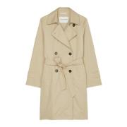 Afslappet kort trenchcoat