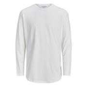 Casual Langærmet Rund Hals T-Shirt