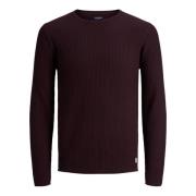 Jacquard Strik Rundhals Pullover