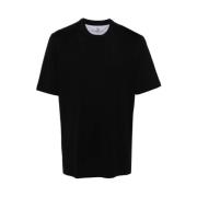 Sort Bomuld Jersey T-Shirt