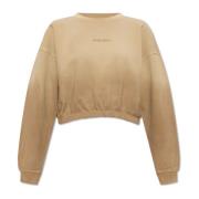 Beskåret oversize sweatshirt