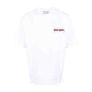 Broderet Logo Hvid T-shirt