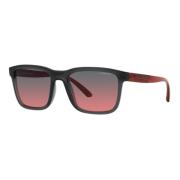 LEBOWL Sunglasses Transparent Grey/Red Black Shaded