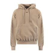 Beige Skate Hoodie med Sting Detalje