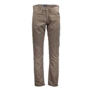 Beige Bomuld Jeansbukser