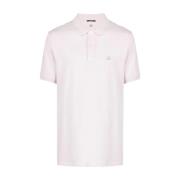 Resist Dyed Polo i Pink