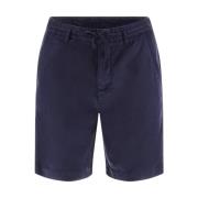 Lyocell Straight Shorts - Blå