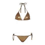 Metallic trekantet bikini