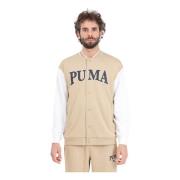 Retro Stil Beige College Jakke