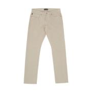 Beige Fem Lommer Jeans