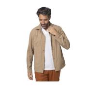 Beige Nylon Overshirt