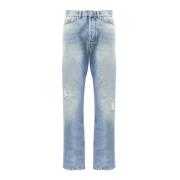 Monogram Loose Jeans Blå