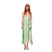 Asymmetrisk Midi Wrap Kjole Tie Dye