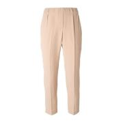 Elegant Vanille Cropped Bukser