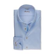 New Slimline Casual Light Blue Twill Shirt