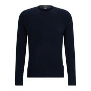 SWEATER MED REGULAR FIT I KASHMIR Navy