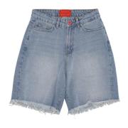 Flames og Logo Denim Shorts