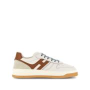 Hvide flade sneakers