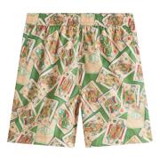 Mønstret Polyester Shorts