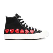 Multi Heart Hi Top Sneakers