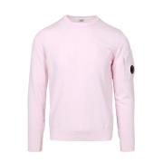 Pink Sweater med Logo Plaque