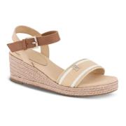 Beige Spænde Sandal